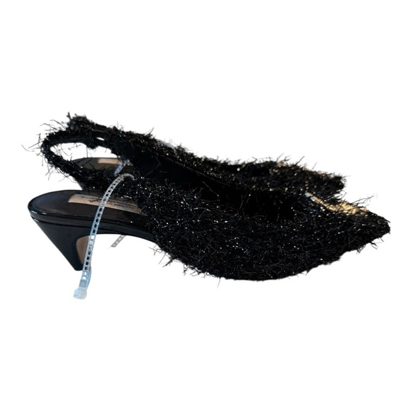 Antonio Melani x Elizabeth Damrich Moon Boucle Frayed Detail Slingback Pumps 6M - Picture 9 of 14